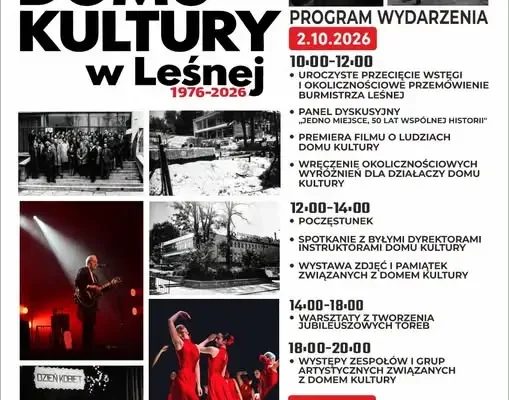 Dom Kultury w Leśnej świętuje 50-lecie – dwudniowy jubileusz z potańcówką
