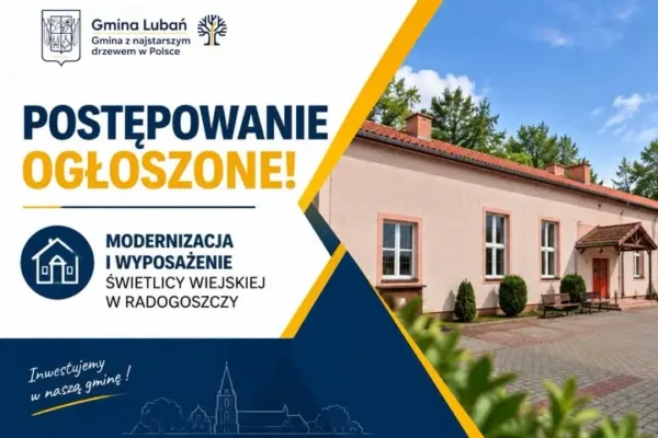 Modernizacja świetlicy w Radogoszczy – gmina ogłosiła przetarg