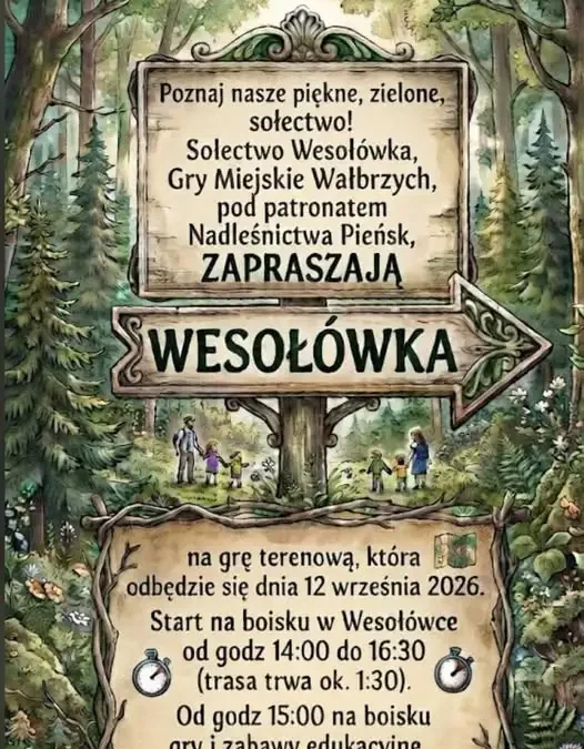 Spacer i zabawa w Wesołówce – odkryj tajemnice gminy