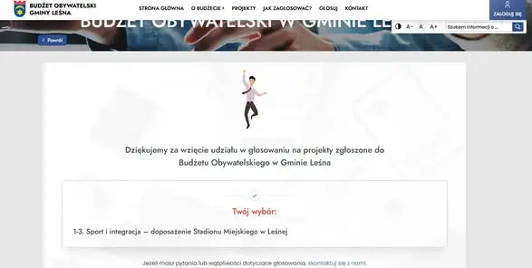Głosowanie w Budżecie Obywatelskim Gminy Leśna trwa – mieszkańcy decydują o wydatkach
