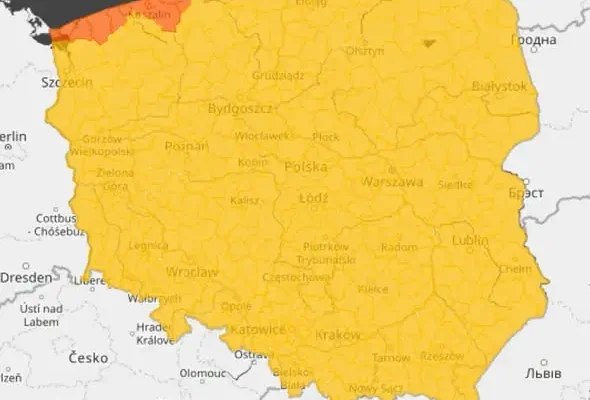 Silny wiatr na Dolnym Śląsku – IMGW ostrzega przed porywami do 80 km/h