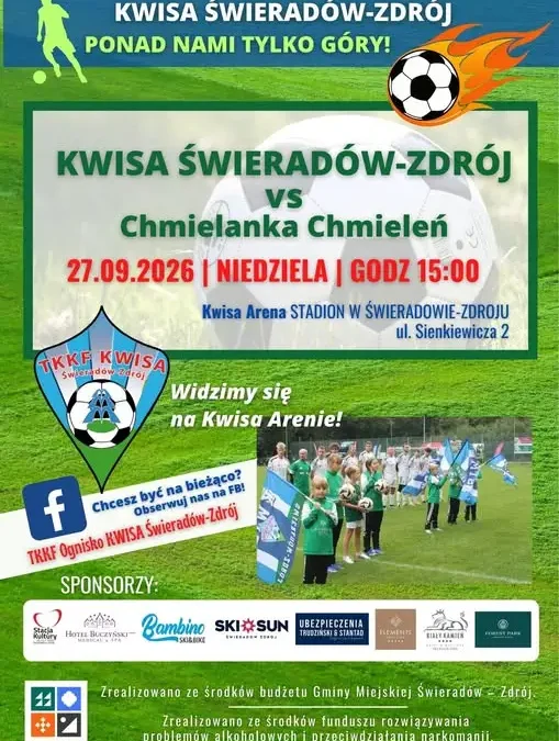 Hit kolejki w Świeradowie-Zdroju: Kwisa podejmie niepokonaną Chmielankę Chmieleń