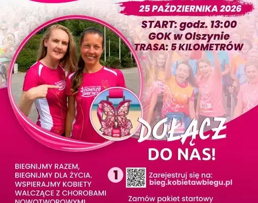 Różowy Bieg w Olszynie – 5 km dla zdrowia i profilaktyki