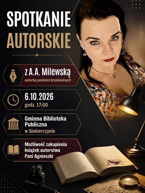 Spotkanie autorskie z A.A. Milewską w Gminnej Bibliotece Publicznej w Siekierczynie