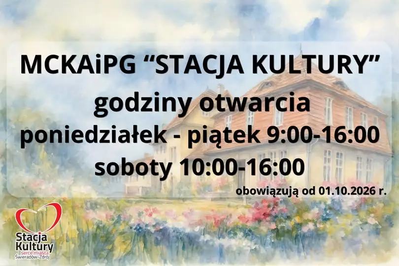 Świeradów-Zdrój: Stacja Kultury zmienia godziny otwarcia na sezon jesienno-zimowy