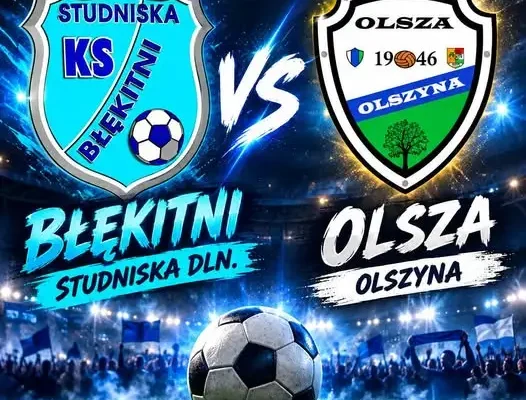 Olsza Olszyna zagra w Studniskach z Błękitnymi – niedzielny mecz A Klasy