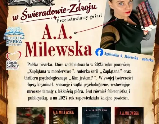 Pitawal Izerski 2026: A.A. Milewska i Mini Targi Książki Regionalnej w Świeradowie-Zdroju