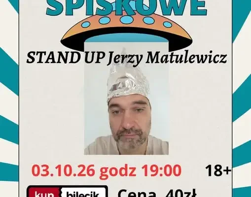 Stand-up Jerzy Matulewicz w Izerskim Sabacie – już jutro!