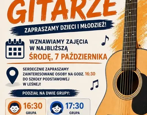 Nauka gry na gitarze w Leśnej – ruszają zapisy na nowy rok szkolny