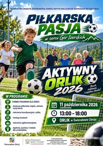 Turniej piłkarski dla dzieci w Świeradowie-Zdroju – Aktywny Orlik 2026