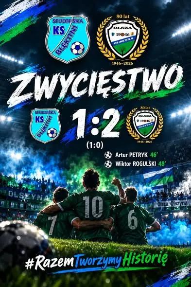 Zwycięstwo KS BOLS w 8. kolejce A Klasy. Błękitni Studniska pokonani 2:1