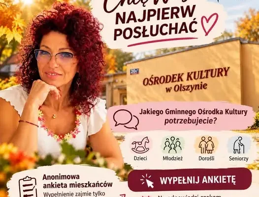 GOK Olszyna pyta mieszkańców o pomysły na zajęcia i wydarzenia