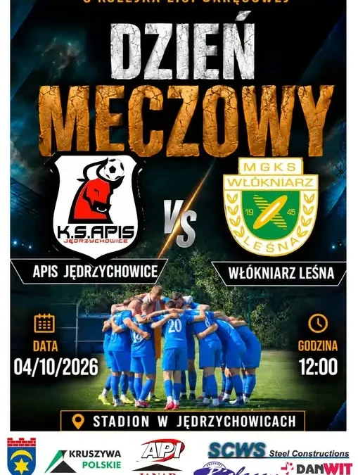 Mecz Apis Jędrzychowice – zapowiedź wyjazdu drużyny