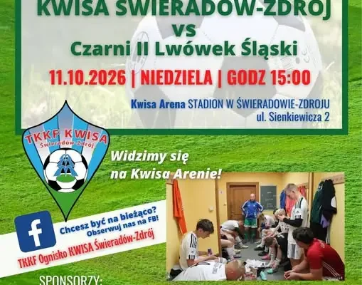 Młodzicy Kwisy zagrają w Bogatyni, seniorzy podejmą Czarnych Lwówek Śląski