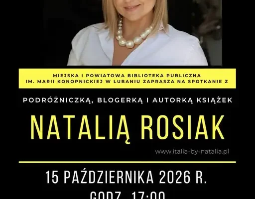 Spotkanie z Natalią Rosiak – Italia by Natalia w Lubaniu
