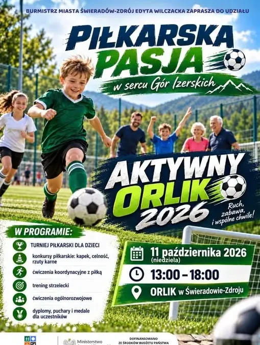 Piłkarska Pasja w sercu Gór Izerskich – sportowa niedziela na Orliku w Świeradowie-Zdroju