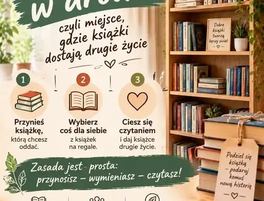 Bookcrossing w Olszynie – wymień się książkami już za tydzień