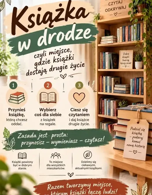 Bookcrossing w Olszynie – wymień się książkami już za tydzień