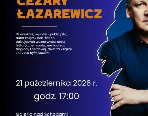 Spotkanie z Cezarym Łazarewiczem w lubańskim Ratuszu
