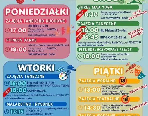 Stacja Kultury w Słupcy rozszerza ofertę: nowe zajęcia jogi i tańca