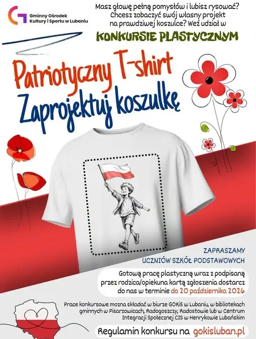 Konkurs „Patriotyczny T-shirt” w Lubaniu – zostały tylko 4 dni na zgłoszenie pracy!