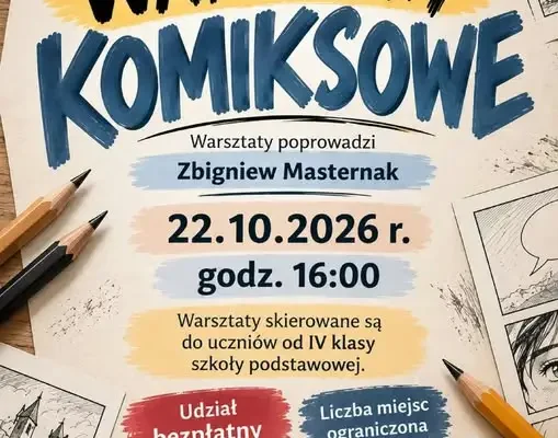 Leśna: warsztaty komiksu z Zbigniewem Masternakiem już 22 października