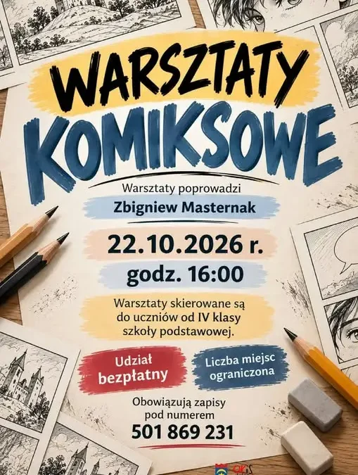 Leśna: warsztaty komiksu z Zbigniewem Masternakiem już 22 października