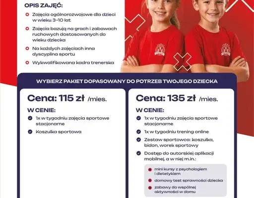 Bezpłatne zajęcia pokazowe Akademii Małego Sportowca – 26 października