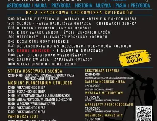 Kosmiczna sobota w Świeradowie-Zdroju – astronomia, planetarium i Silent Disco