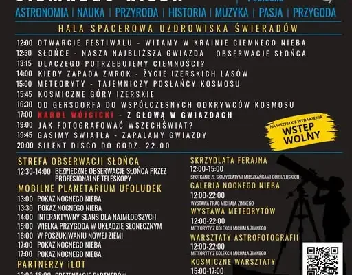 I Dolnośląski Festiwal Ciemnego Nieba w Świeradowie-Zdroju – astronomia, nauka i kosmiczne silent disco