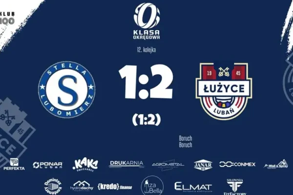Łużyce Lubań wygrywają na wyjeździe ze Stellą Lubomierz 2:1