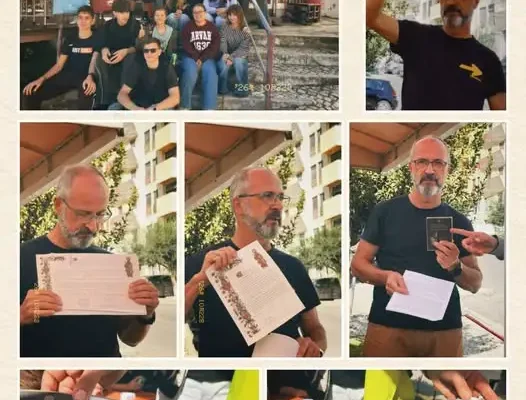 Lubańscy uczniowie poznali historię Camino de Santiago dzięki spotkaniu z pielgrzymem