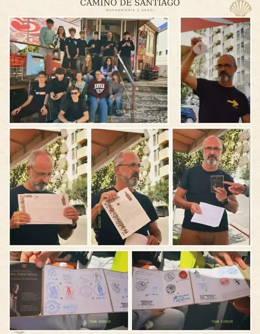 Lubańscy uczniowie poznali historię Camino de Santiago dzięki spotkaniu z pielgrzymem